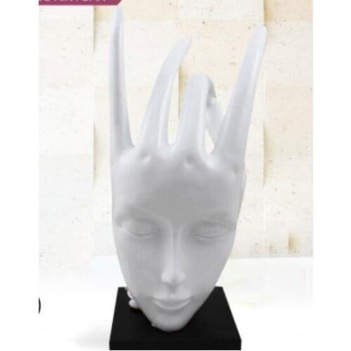 Light luxury beauty face Figure sculpture ornaments RESIN CRAFTWORK STATUE LIVING ROOM TV CABINET ENTRYWAY DESKTOP DECORATION