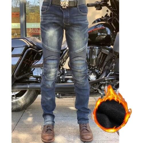 Uglybros UBP 02 winter plus velvet warm motorcycle pants mens motorcycle jeans moto protective pants size: 28-40