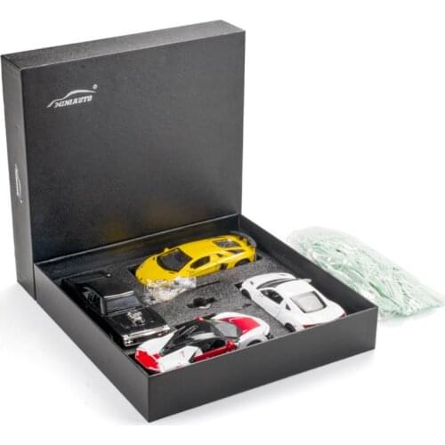 1:32 scale ff sport car Acura NSX Lykan Aventador lp750-4 Dodge Charger metal model light sound diecast vehicle pull back toy