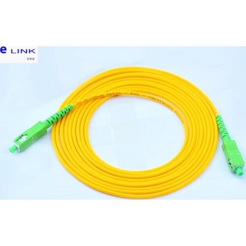 10pcs SC/APC-SC/APC fiber optic patchcord 1,2,3,5,7,10M Simplex Singlemode cable SC APC optical fiber jumper SM SX free shipping