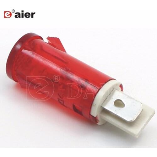 100PCS 13MM Panel Mounting Plastic Indicator Light Pilot Signal Lamp Motorcycle LED MDX-14A With 12V 24V 220 Volt Lights