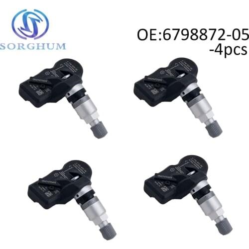 4pcs 6798872-05 TPMS Tire Pressure Monitor Sensor Fits for BMW ROOLS ROYCE