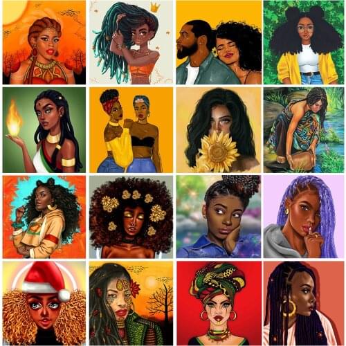 Diy full diamond embroidery inlaid diamond art painting personality girl diamond picture mosaic gift home interior decoration