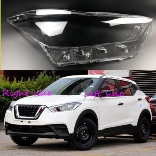 Car Headlamp Lens For Nissan Kicks 2017 2018 Car Headlight cover Headlamp Lens Auto Shell Cover