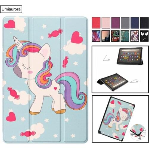 Case For Amazon Fire HD10 HD 10 2017 2019 2021 10.1 inch Magnetic PU Leather Stand Cover For Fire HD 7 8 HD8 Plus 8.0 2020 Funda