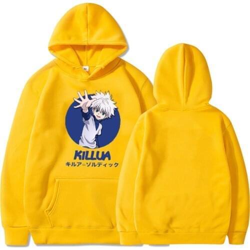 Killua Hunter x Hunter Hoodies Women Sweatshirt Long Sleeve student Autumn Casual Hooded Streetwear Hip Hop Unisex Pullover Tops