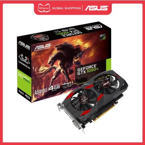 Asus CERBERUS-GTX1050TI-A4G Graphics Card NVIDIA GeForce GTX 1050 Ti Advanced Edition 4GB GDDR5 Gaming Video Card