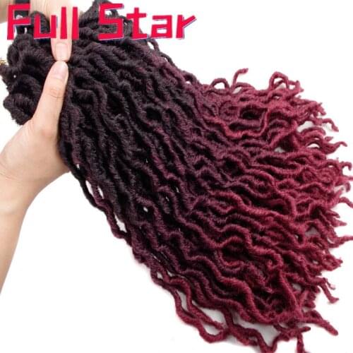 Goddess Faux Locs Crochet Hair 20 Inch Soft Natural Synthetic Crochet Braids Hair Extensions Pre Looped Locs Bulk Bug Brown 350
