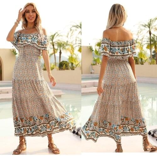 Jjwm Off-the-shoulder Summer Dresses