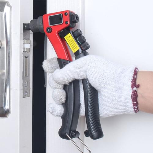 Single Hand Blind Riveter Manual Riveting Tool Hand Rivets Gun 8" (200MM) Single Hand Blind Riveter Manual Riveting Tool Hand