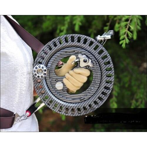 Winding board crutcher high-grade anti-reverse hand grip wheel with disc brake ABS strap wheel