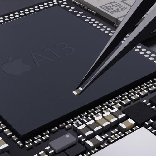 MasterXu QIANLI Round Hand Square Tweezers iNeeZy FX-03 FK-04 0.15mm Flying Wire Non-Magnetic Stainless Steel Anti-Rust Anti-Vo