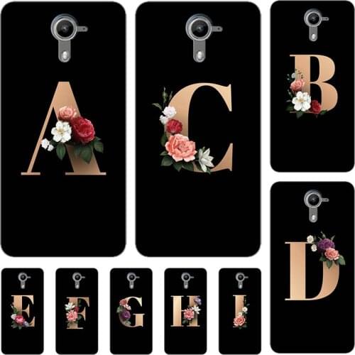 For Wiko U Feel Prime 5.0" Ufeel Prime Case Cute Lovely Cartoon Pattern Flowers Black Letters Soft Silicone Cover