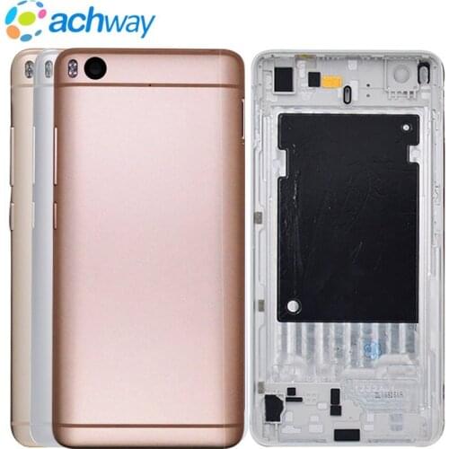 New For Xiaomi Mi5S Mi 5S M5S Rear Back Battery Cover Housing with Power Volume Button Back Cover Door Replacement Parts for 5S
