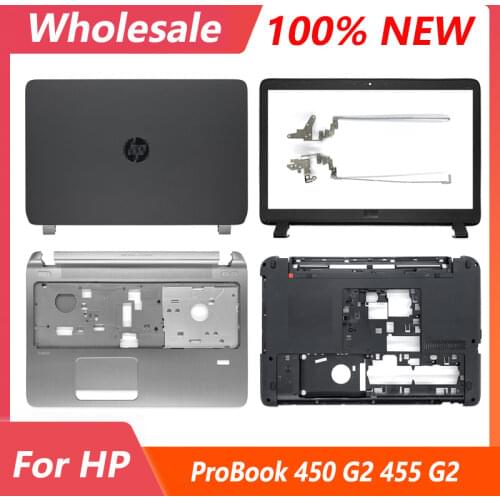 NEW Top Back Cover For HP Probook 450 G2 455 G2 LCD Back Cover/Front Bezel/Hinges/Palmrest/Bottom Case Top Caes 768123-001 Black
