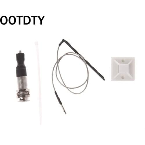 OOTDTY Classical Acoustic Guitar Pickup Piezo Stick Under-Saddle End Pin 6.35mm 1/4 Output Jack For Violin Banjo Mandolin Uke