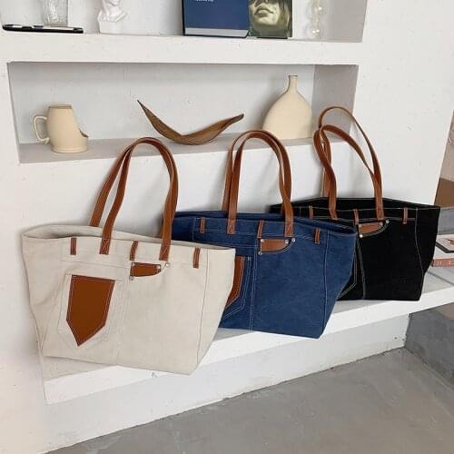 Wholesale Purses And Handbags Luxury Designer Canvas Bags For Women 2020 New Luxury Handbag Fashion Shoulder Bag Large Capacity