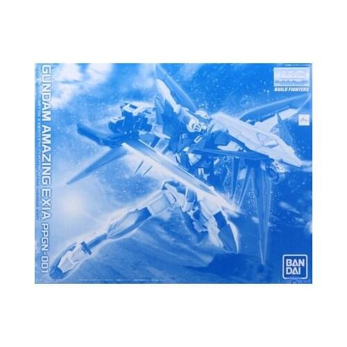 Japaness BANDAI Original Gundam PB MG 1/100 Model PPGN-001 Amazing Exia GUNDAM Building Mobile Suit Kids Toys With Holder