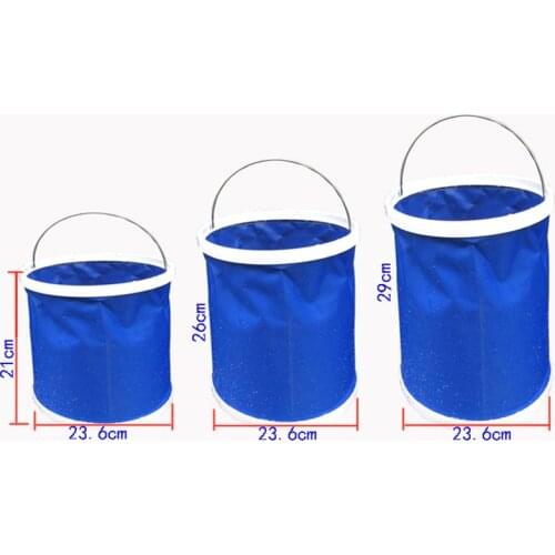 Portable Folding Bucket for Cars Outdoor Car Washing Bucket Fishing Bucket Household Plastic Bucket