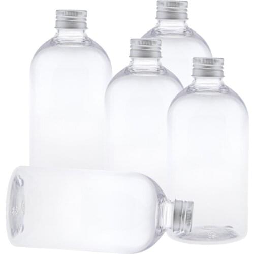 Portable Empty 5pack PET Refillable Essential Oil Screw Lid Dispenser 500ml