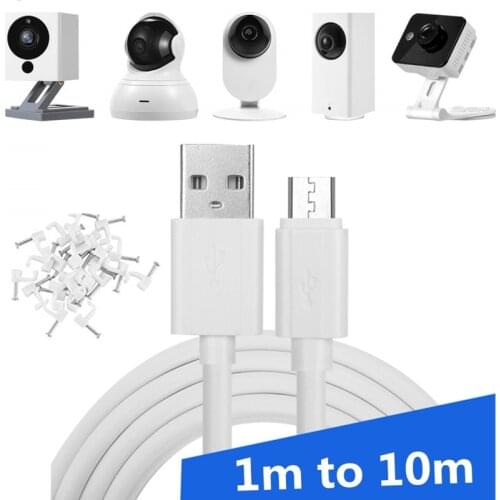 360 Xiaobai, Dafang Monitoring Smart Camera, Mobile Phone Power Supply and Android Data Wire Extended 3m 5m 10m cable