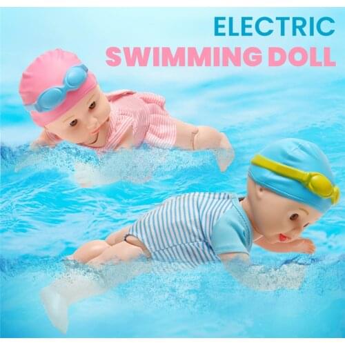 Waterproof Smart Electric Dolls Baby Swimming Doll Joint Movable Swim Dolls Infant Bath Educational Toys for Children Kids Gifts