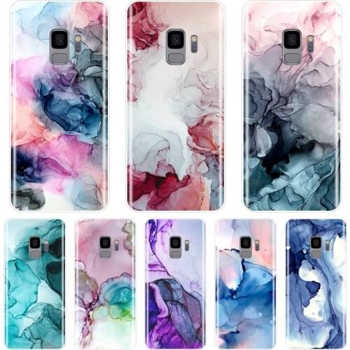 Back Cover For Samsung Galaxy S8 S9 Plus S5 S6 S7 Edge Marble Art Aesthetic Soft Silicone Phone Case For Samsung Note 9 8 5 4