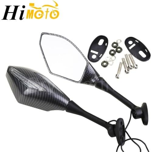Motorcycle Integrated LED Turn Signal Rear View Mirrors For Honda CBR600RR 2003-2014 CBR1000RR 2004 2005 2006 2007 CBR 1000 RR