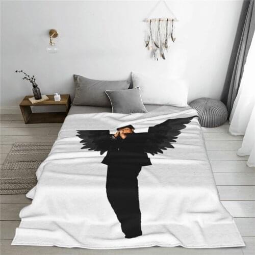Winter throw warm flannel Johnny And Hallyday blanket Rocker Singer blankets for Sofa Sherpa Fleece Bedspread Wrap