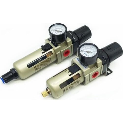 1PCS Pneumatic Air Filter Regulator AW3000-03 3/8''Manual Drain Type Air Treatment Unit AW3000-03D Automatic Drain Type