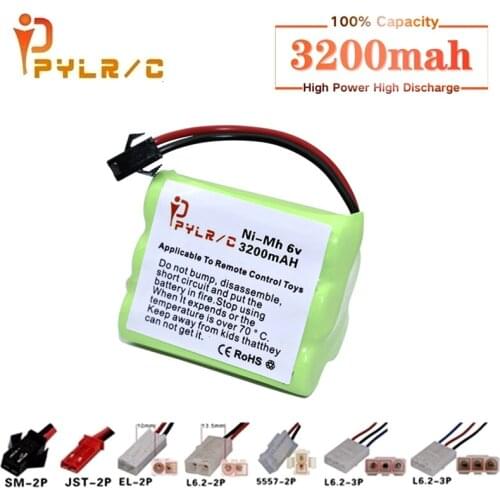 6v Rechargeable Battery For Rc toys Cars Tanks Robots Gun 3200mah Ni-MH Battery AA 6v 3200mah Batteries Pack For Rc Boat 1Pcs