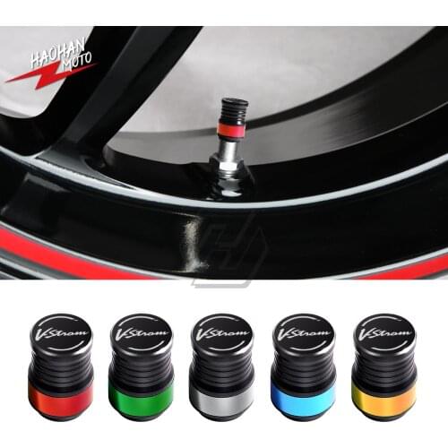 For Suzuki V-Strom 250 650 1050 Motorcycle Accessories Wheel Tire Valve Caps