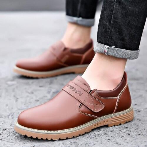 Casuales Genuine Leather Flat Shoes Man Black Brown Oxford Shoes for Men Loafer Leather Real Retro Slip Wedding Dress Shoes