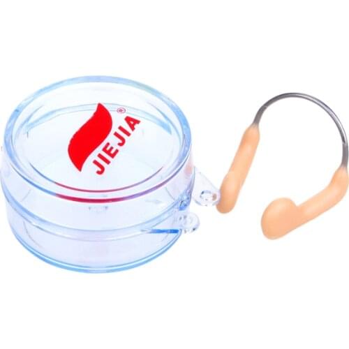 Skin Color Durable No-Skid Soft Silicone Steel Wire Nose Clip for Swimming Diving Water Sports Nose Clip Swimming Accessories