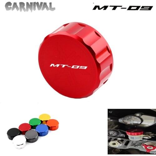 For Yamaha MT09 MT-09 FZ09 FJ-09 Cylinder Reservoir Cover CNC Billet Aluminum Rear Brake Fluid Reservoir Cap Cover