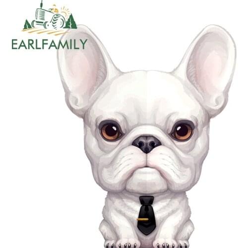 EARLFAMILY 13cm x 9.8cm for French Bulldog Car Stickers Camper Decal Graffiti Vinyl Car Wrap Campervan Motorcycle Scratch-Proof