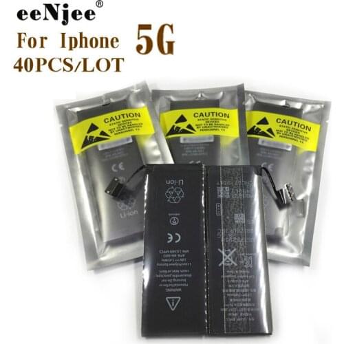 EENJEE Original IC Cell Phone Batteria 40PCS Replaceable Replacement External OEM Mobile Phone Batteries For Iphone 5 5G