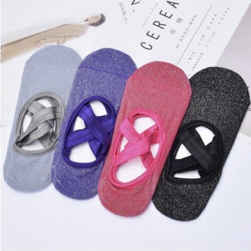 Cotton Yoga Socks Women Anti Slip Dance Professional Ballet Heel Protector Female Sports Dancing Medias Pilates Socks