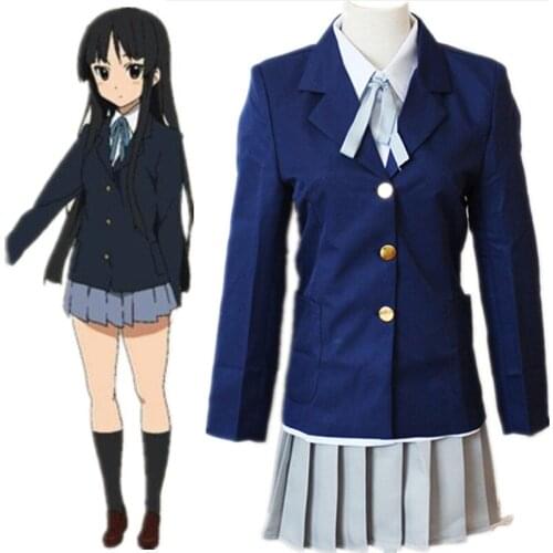 Anime K-ON! Akiyama Mio Hirasawa Yui Dancing Party Cosplay Costume Uniform skirt
