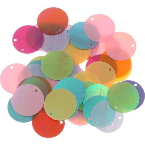 30g Perforated Round Lentejuelas/Loose Sequins Paillette Sewing Craft For Decoration Garment Cloth Embroidery Accessories