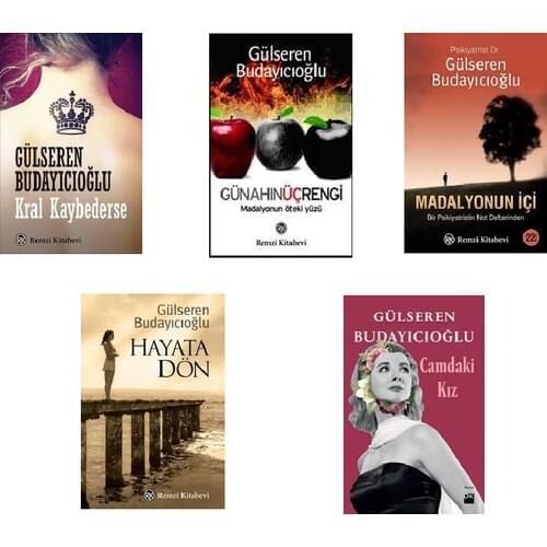 Gülseren Budayıcıoğlu 5 Book Set (Madalyonun In--Three Color-Back To Life-King Loses Of Sin-In girl)
