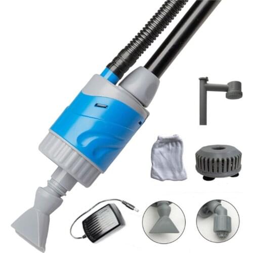 110V-220v 20W Automatic Aquarium Water Changer Pump for Fish Tank Gravel Cleaner Cleaning Tool Sand Washer Filter Siphon Safe