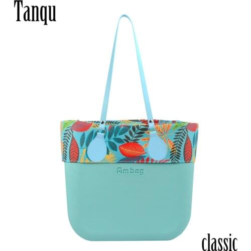 New Ambag Obag O Style Classic EVA Bag Body with Colorful Inner Insert Trim Long Handles Women Girl Autumn DIY Shoulder Handbags