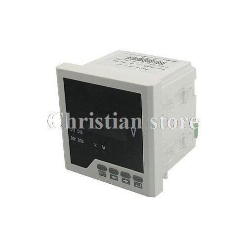 Single Phase 86 x 86mm Cutout Digital Voltage Volt Panel Meter AC 220V