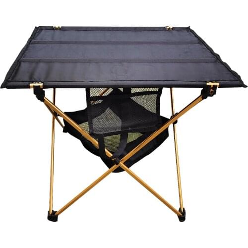 Portable Folding Camping Table Outdoor Oxford Cloth Fold Out Desk Board Picnic Small Lightweight Metal Camping Folding Table