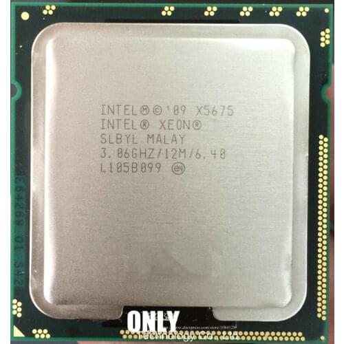 Original Intel Xeon X5675 CPU processor /3.06GHz /LGA1366/12MB L3 95W Cache/Six Core/ server CPU