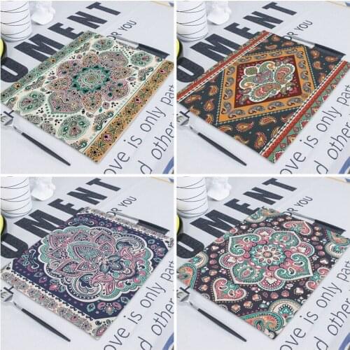 Pink Cartoon Pattern Dish Mat Drink Coasters Tischset Placemat Animal Panda Crab Seahorse Serviette De Table Tissu Happy Kitchen