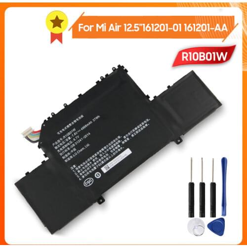 Xiaomi R10B01W Replacement Phone Battery For Xiaomi Mi Air 12.5-inch Laptop 161201-01 161201-AA 4866mAh Original Battery +Tool