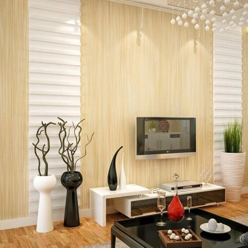 Beibehang Modern simple pure color plain nonwovens wallpaper linen vertical stripes living room bedroom 3d wallpaper rolls mural