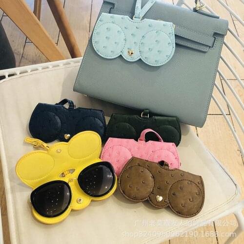 PU Leather chains cutom fashion glass case Ostrich grain/snakeskin/alligator print for women charm bag trinket summer glass box